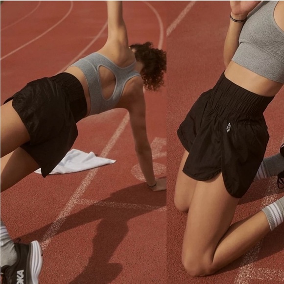 Free People FP Movement The Way Home Shorts Black Active - Picture 3 of 15